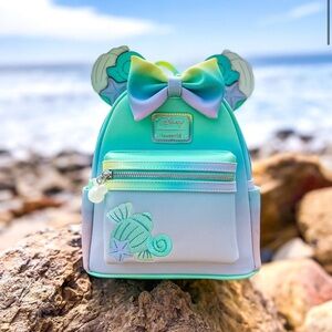 Loungefly Minnie Mouse Mermaid Ombre Mini Backpack - Exclusive